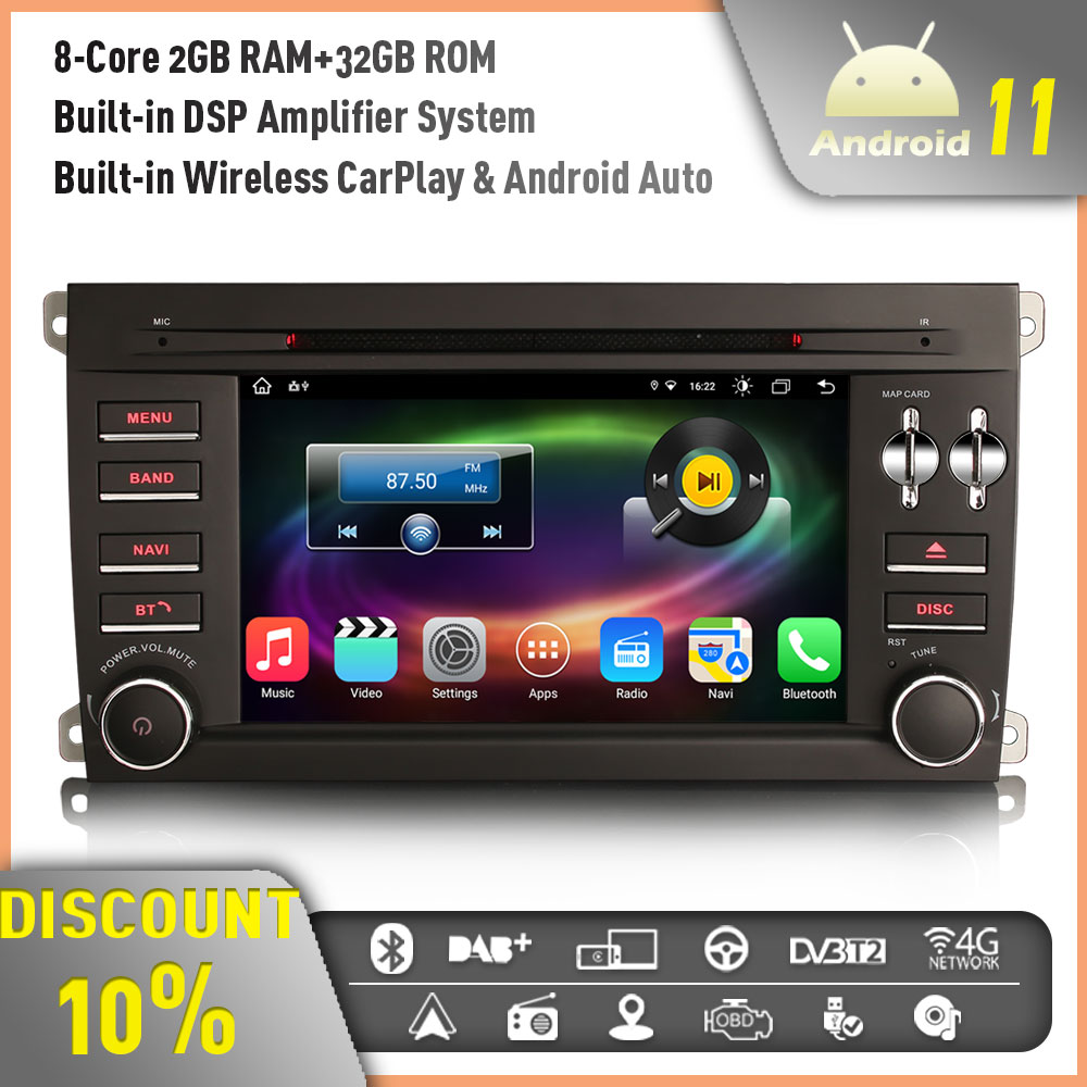 Erisin Es P Core Android Car Stereo Gps Sat Nav For Porsche