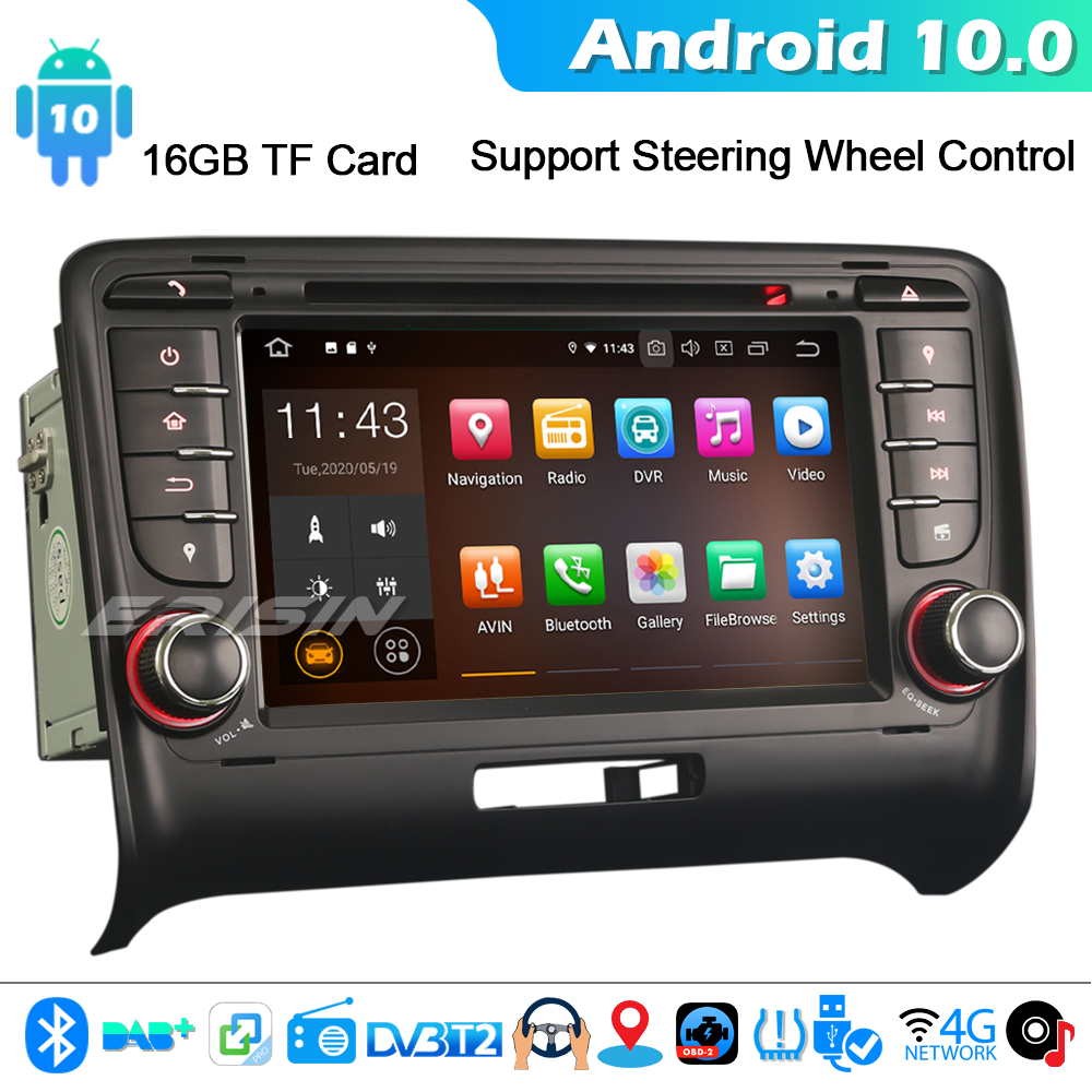 Android Autoradio RDS for AUDI TT MK2 GPS DVD DAB+4G DVB Canbus WIFI Carplay