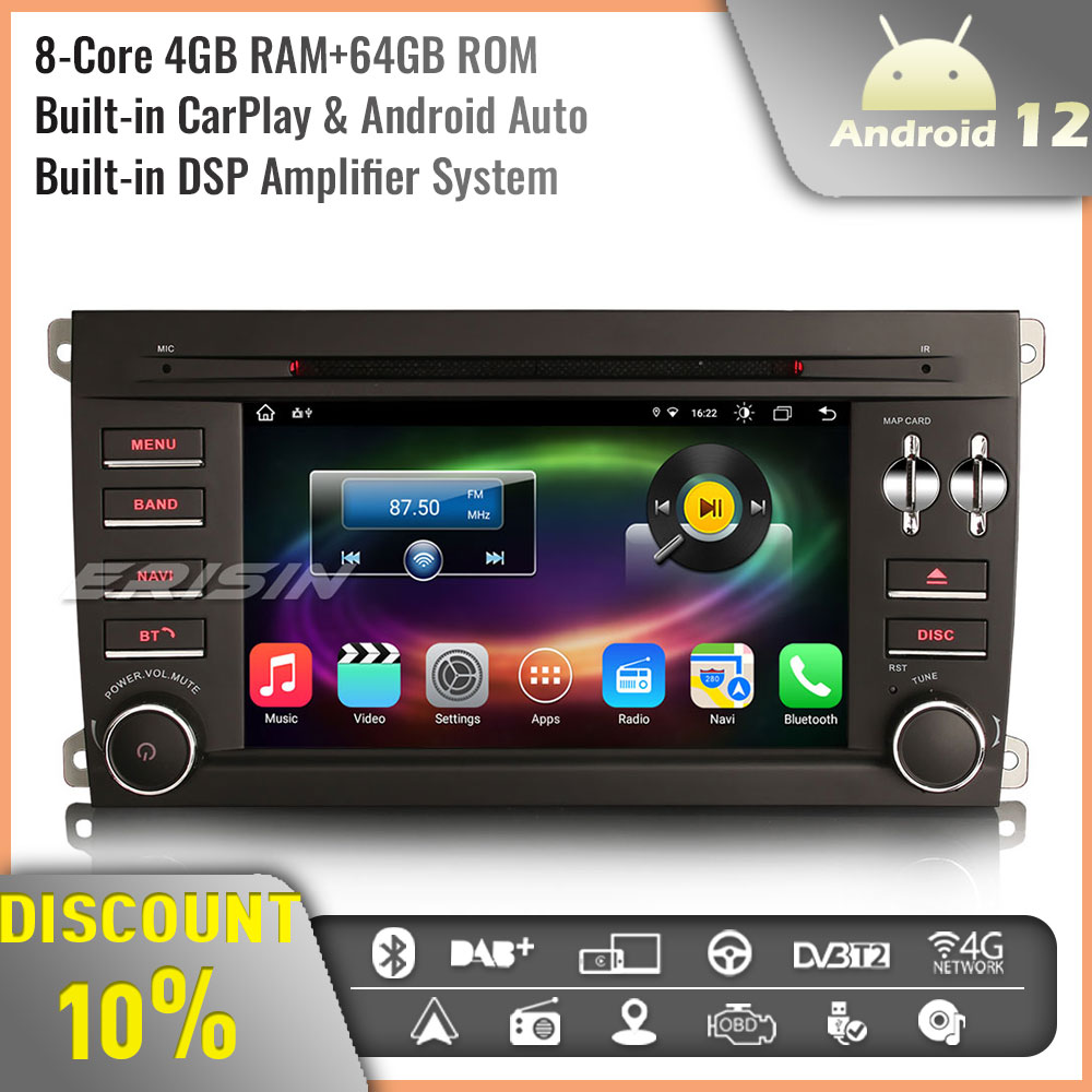 Erisin Es C Core Android Car Stereo Radio Gps Sat Nav For Porsche Cayenne Wireless