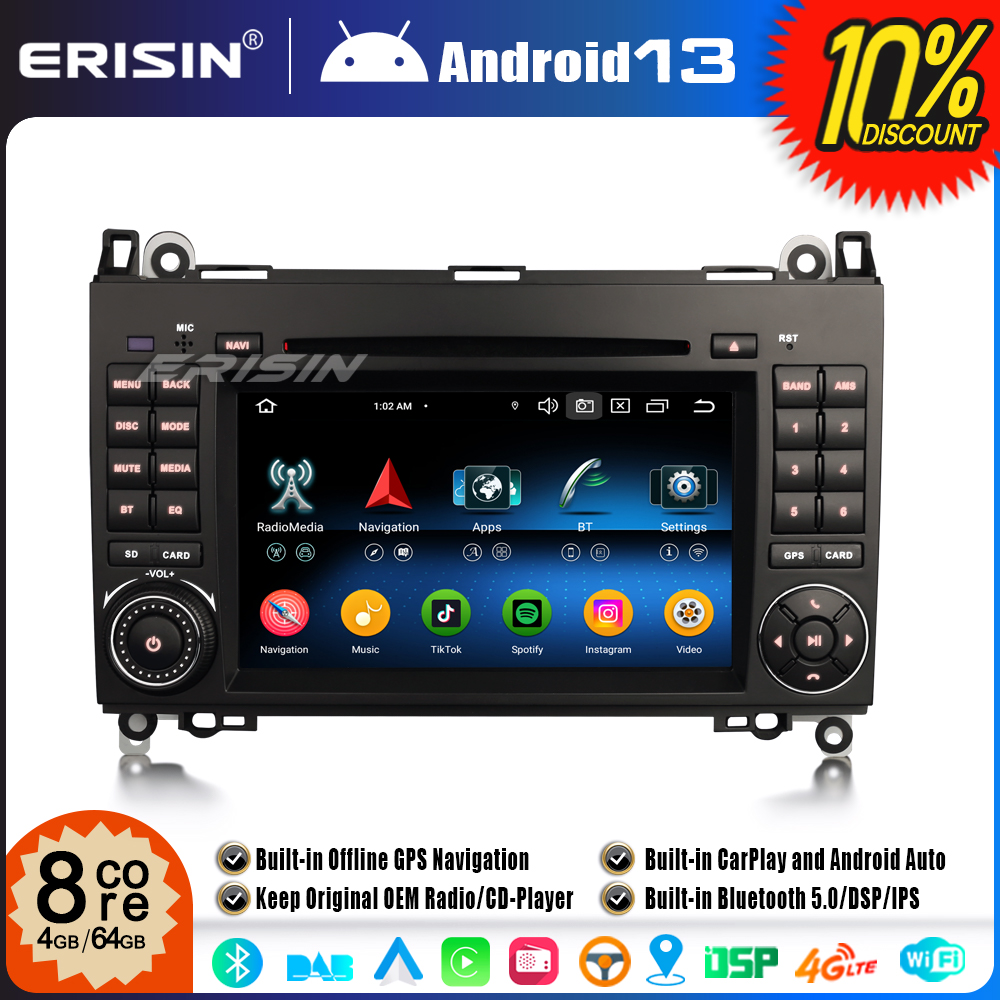 Erisin Es B Core Android Car Stereo Gps Sat Nav For Mercedes A B Class W W